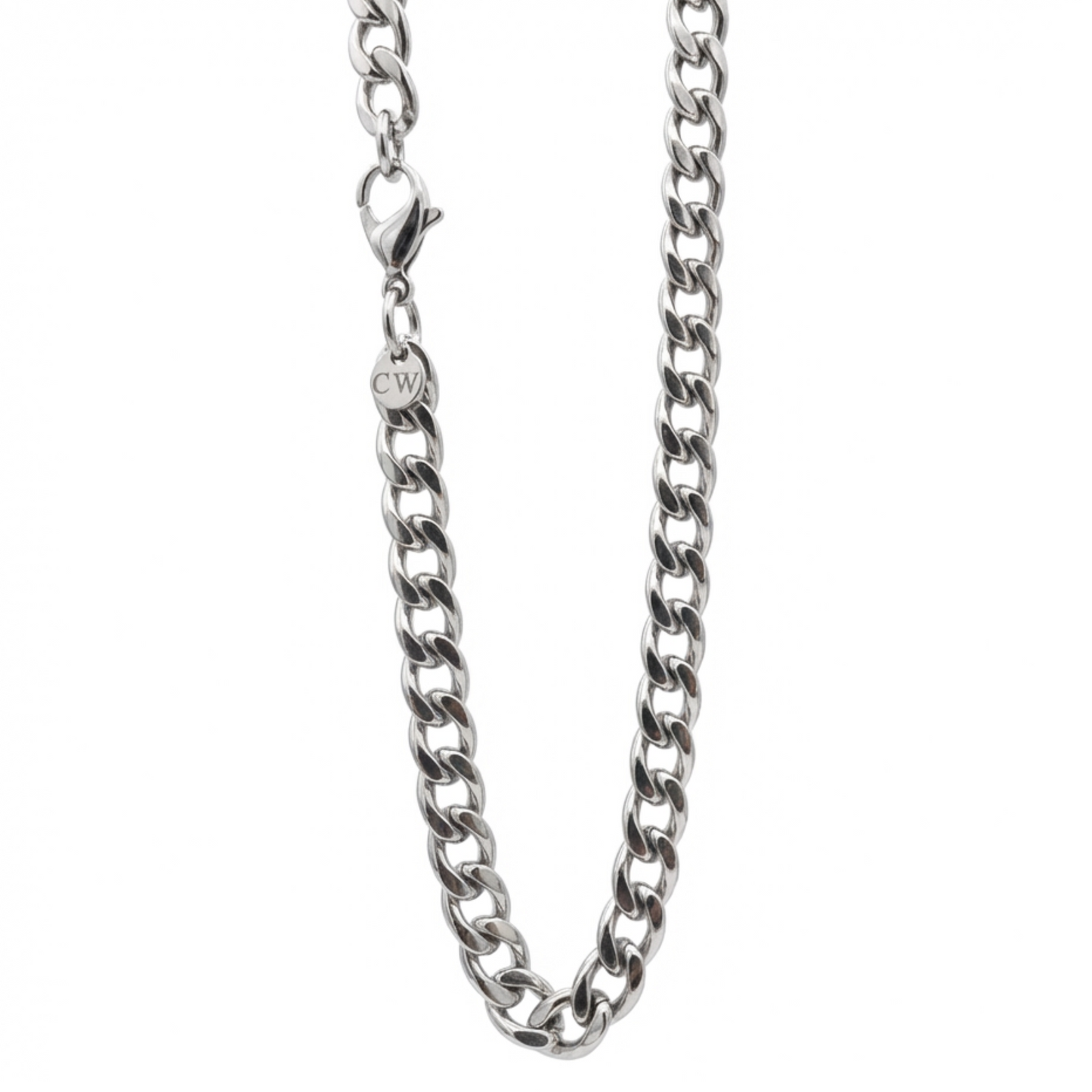 10mm Curb Style Chain, Stainless Steel, Personlized