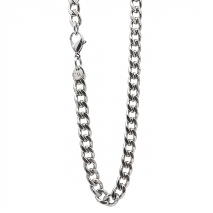 10mm Curb Style Chain, Stainless Steel, Personlized