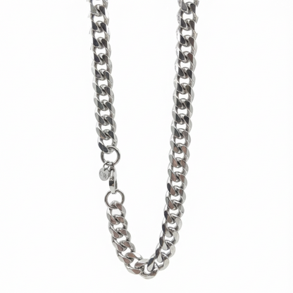 11mm Cuban Style Chain, Stainless Steel, Personalized