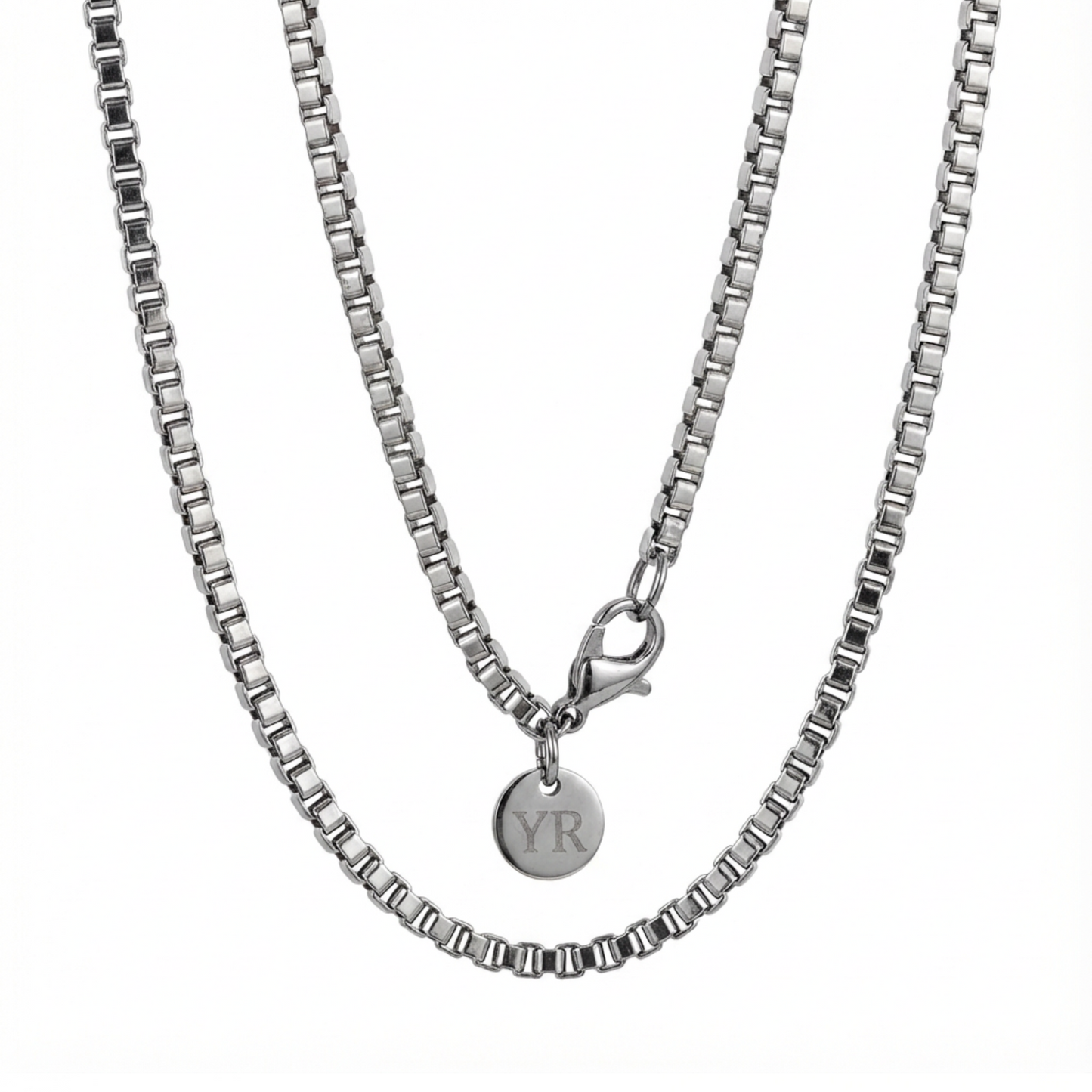 3mm Venetian Chain, Stainless Steel, Personalized