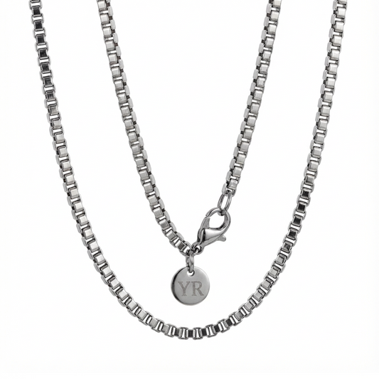 3mm Venetian Chain, Stainless Steel, Personalized