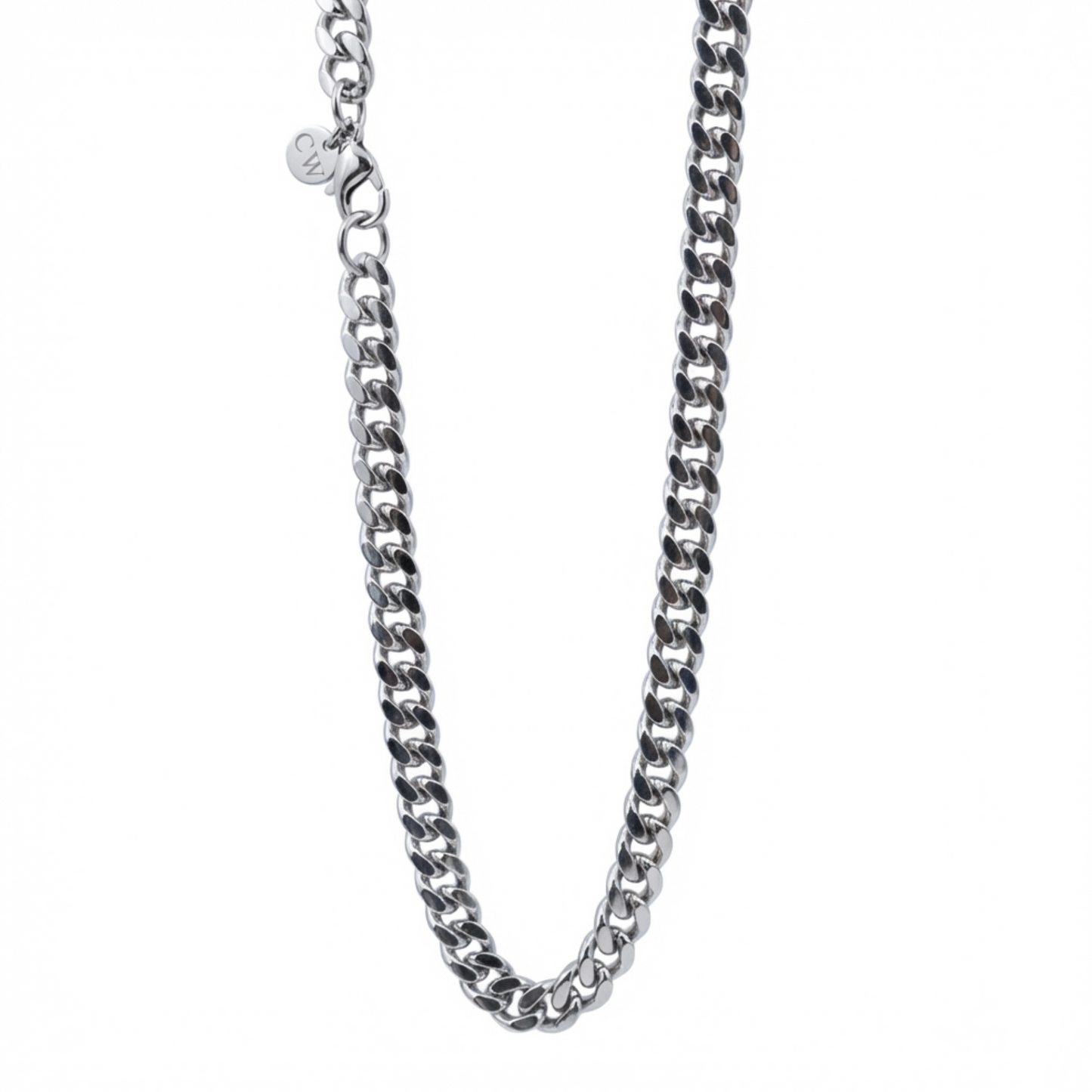 7mm Cuban Style Chain, Stainless Steel, Personalized
