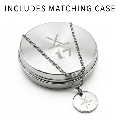 20mm Stainless Steel Medallion Pendant Necklace, Customized