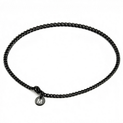 4mm Curb Style Chain, Stainless Steel, Personalized
