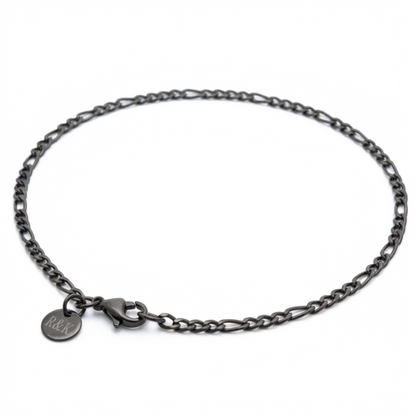 3mm Figaro Style Chain, Stainless Steel
