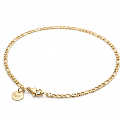 3mm Figaro Style Chain, Stainless Steel
