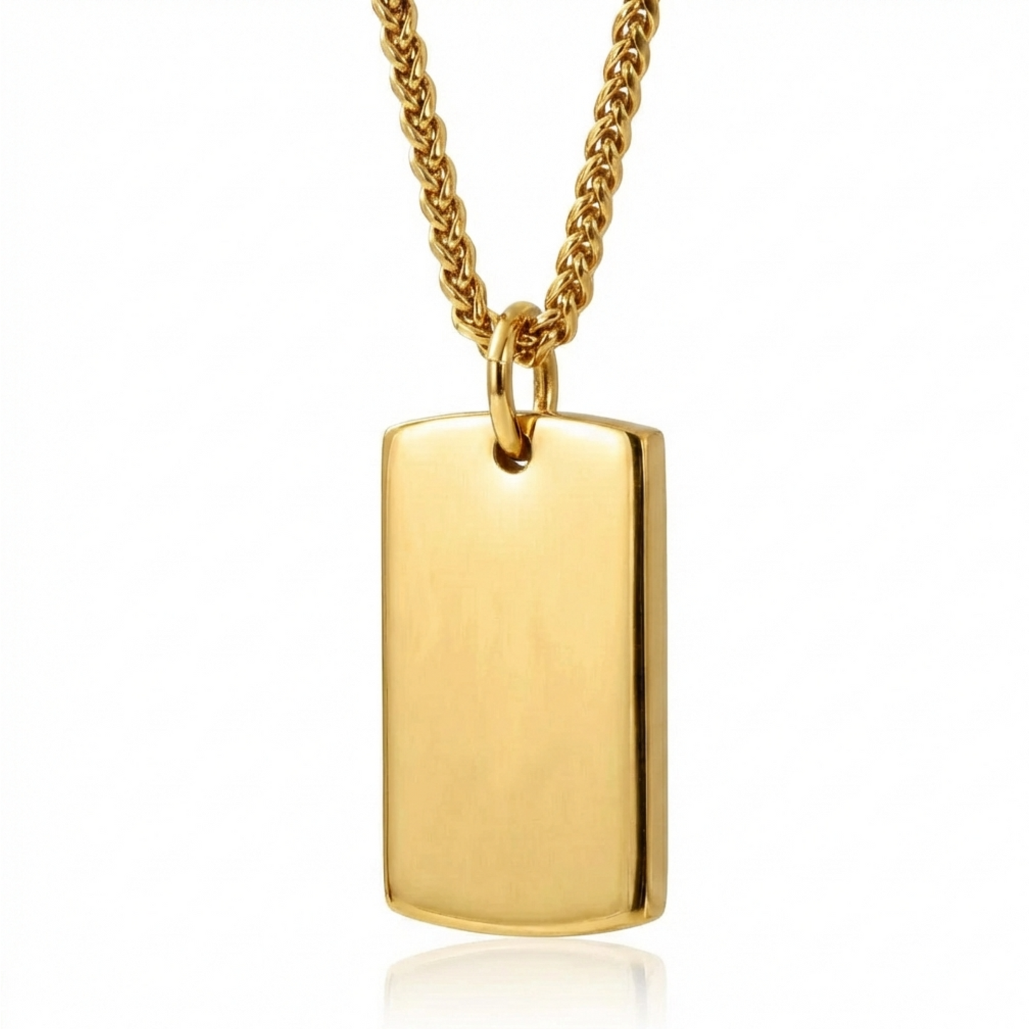 19mm x 30mm Stainless Steel Pendant Gold Edition