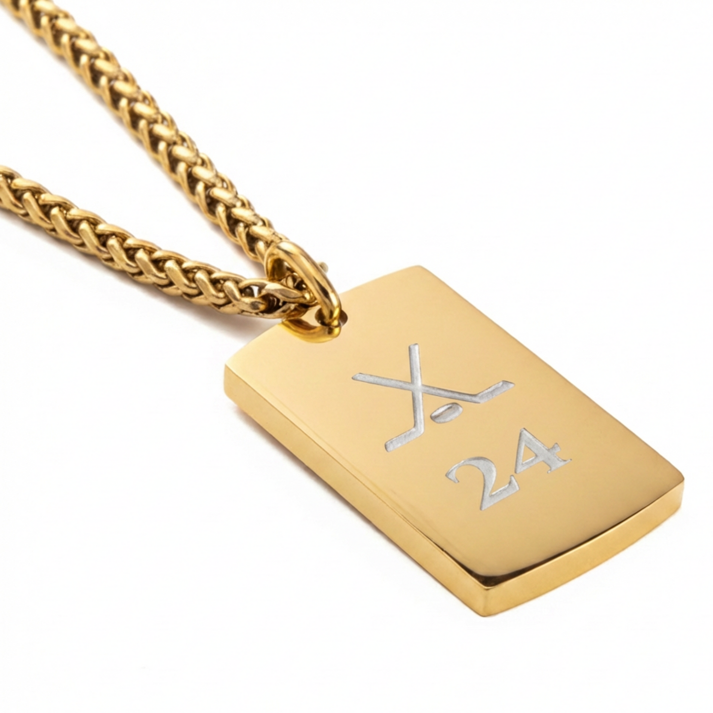 19mm x 30mm Stainless Steel Pendant Gold Edition