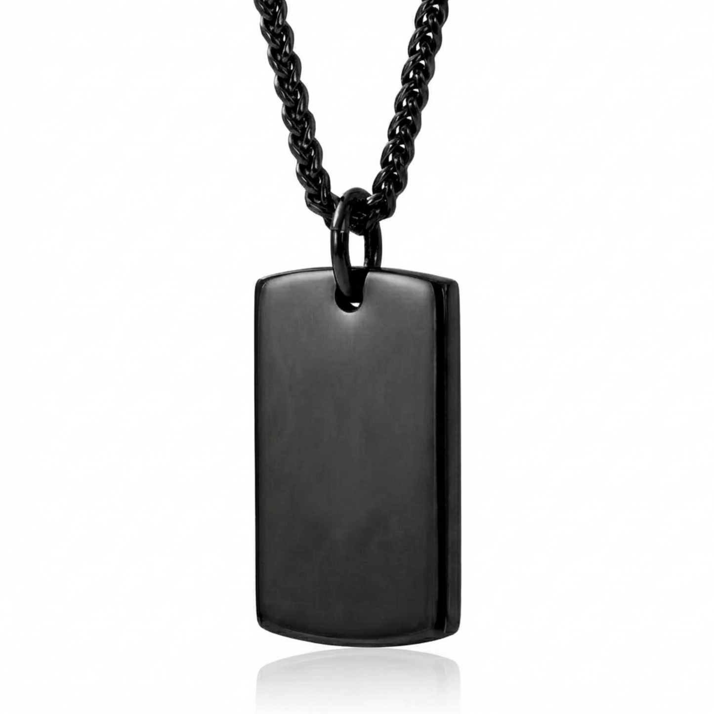 19mm x 30mm Stainless Steel Pendant Black Edition
