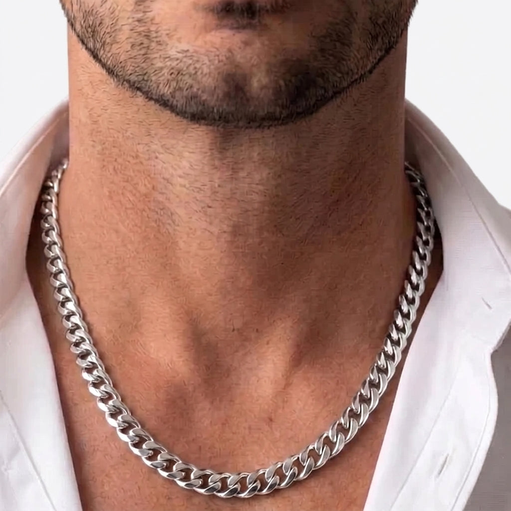 9mm Cuban Chain - Stainless Steel