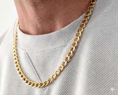 7mm Curb Style Chain, Stainless Steel