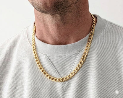 7mm Curb Style Chain, Stainless Steel