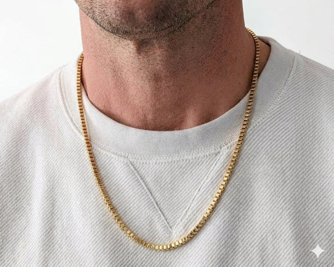 3mm Venetian Chain, Stainless Steel, Personalized